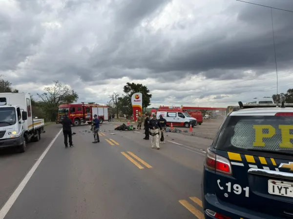 URGENTE!> Motociclista morre em grave acidente na BR-158 em Cruz Alta