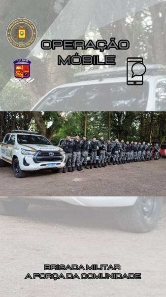 Operação Móbile da Brigada Militar e Polícia Civil realiza prisão em flagrante