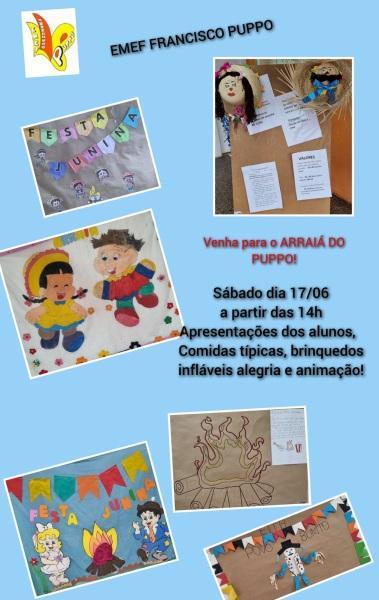 Arraiá junino da EMEF Francisco Puppo será neste sábado 