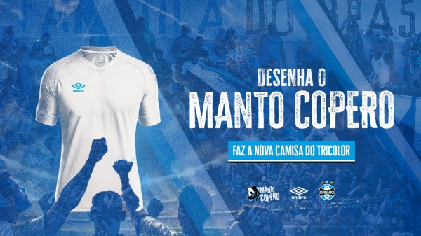 Grêmio abre concurso para torcedores desenharem nova camisa
