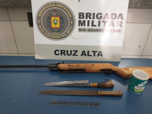 BM realiza prisão por violência doméstica e posse irregular de arma de fogo