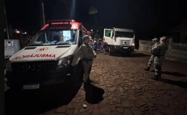 PANAMBI> Acidente com caminhão de coleta de lixo tem vítima fatal 