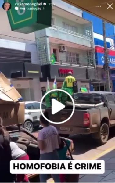 Vídeo de Cruz Alta com falas homofóbicas viraliza na internet no fim de semana