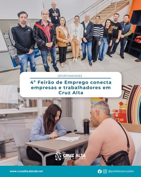 Feirão de empregos recebeu mais de 500 pessoas e ofertou mais de 300 vagas