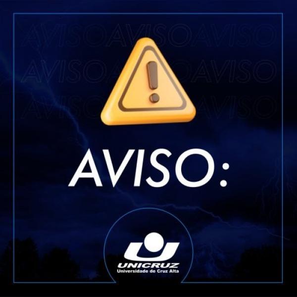 Devidos as chuvas, Unicruz determina aulas remotas nesta quinta-feira