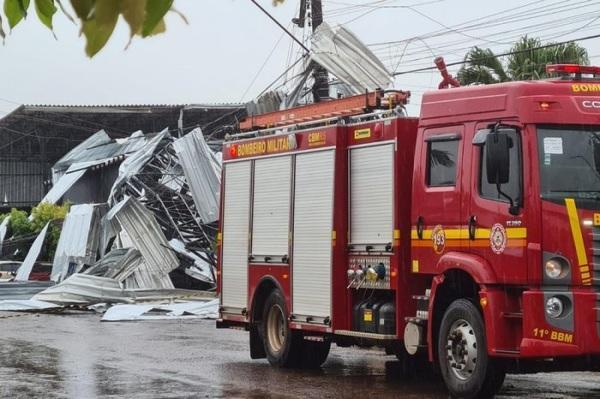 Temporal em Giruá causa morte de jovem e deixa quase 60 feridos em ginásio
