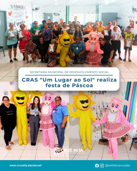 Uma Páscoa de Esperança e Confraternização no CRAS Um Lugar ao Sol