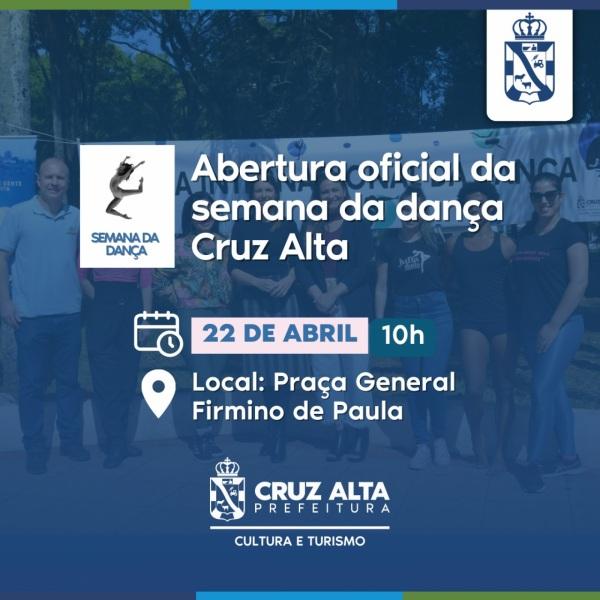 Semana da Dança começa na próxima segunda-feira em Cruz Alta