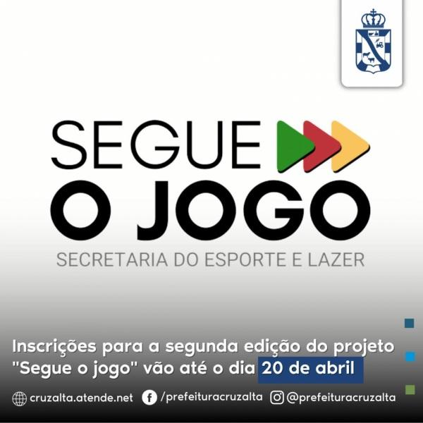 Inscrições para a segunda edição do projeto Segue o jogo vão até o dia 20 