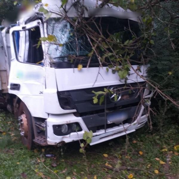 Acidente de trânsito na ERS 342 em Catuípe com danos materiais