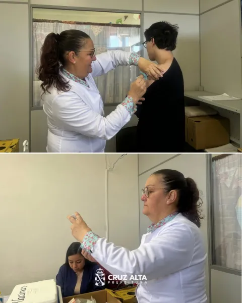 Prefeitura leva vacinação contra gripe aos servidores municipais