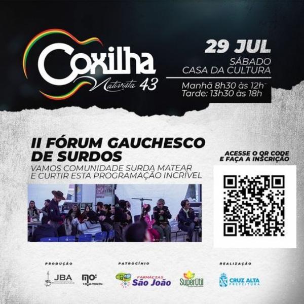II Fórum Gauchesco de surdos está com inscrições abertas