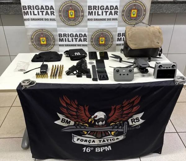 SALTO DO JACUÍ>Polícia Civil e Brigada Militar prendem dois e apreendem menor