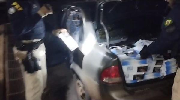 PRF prende dois argentinos e apreende carga de cigarros em Catuípe