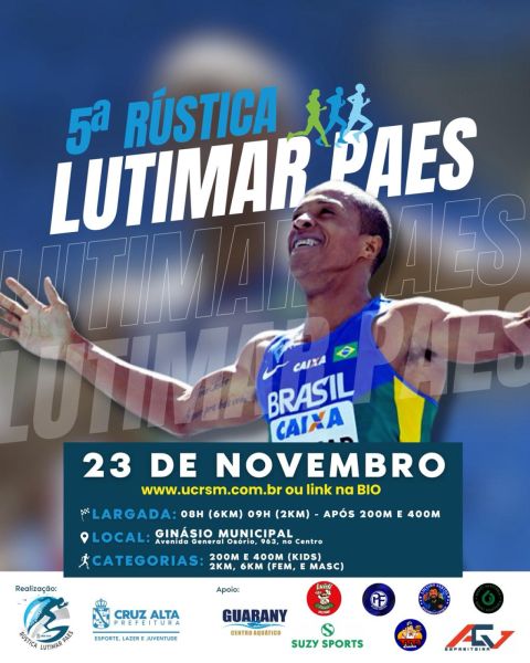 Inscrições da 5ª Rústica Lutimar Paes entram na reta final em Cruz Alta