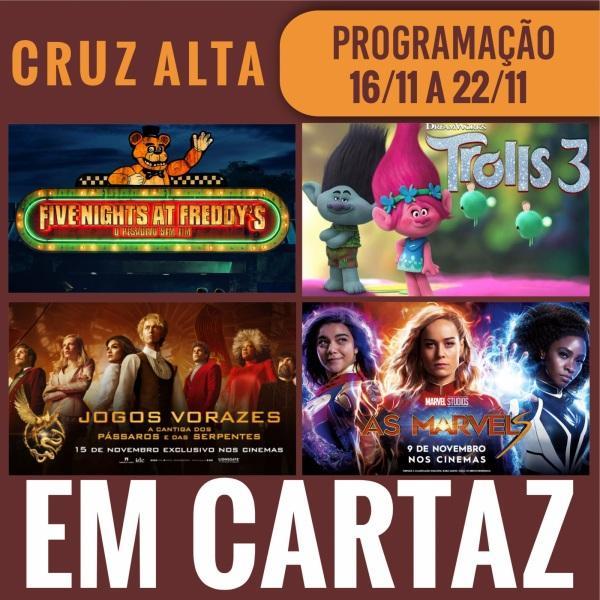 Confira a programação do Cine Globo Cinemas para o sábado em Cruz Alta