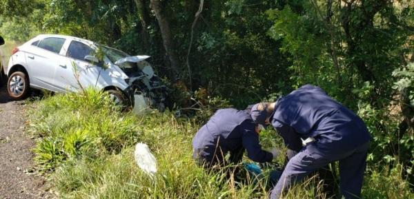 Duas pessoas ficam feridas em acidente na BR-285 em Panambi