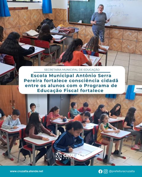 Escola Municipal Antônio Serra Pereira reforça cidadania com Educação Fiscal