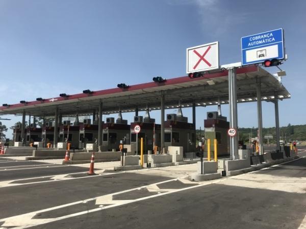Posto de pedágio na BR-101 está pronto no Rio Grande do Sul