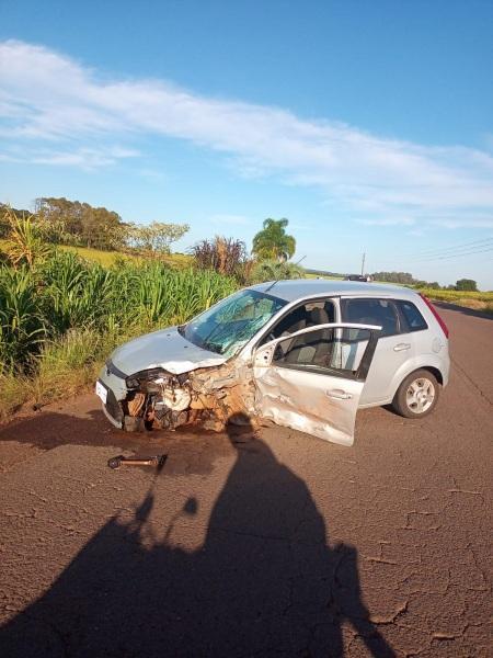 Acidente na manhã do sábado na RST-481 entre Cruz Alta e o Salto do Jacuí