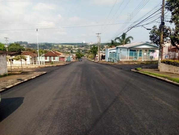 Concluída recuperação asfáltica da Rua Passo Fundo