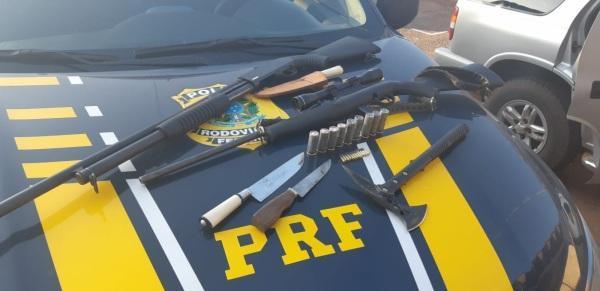 PRF prende 3 homens por receptação e porte ilegal de arma de fogo em Cru Alta