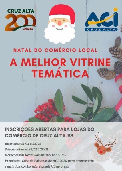 ACI Cruz Alta lança Concurso: A melhor vitrine temática