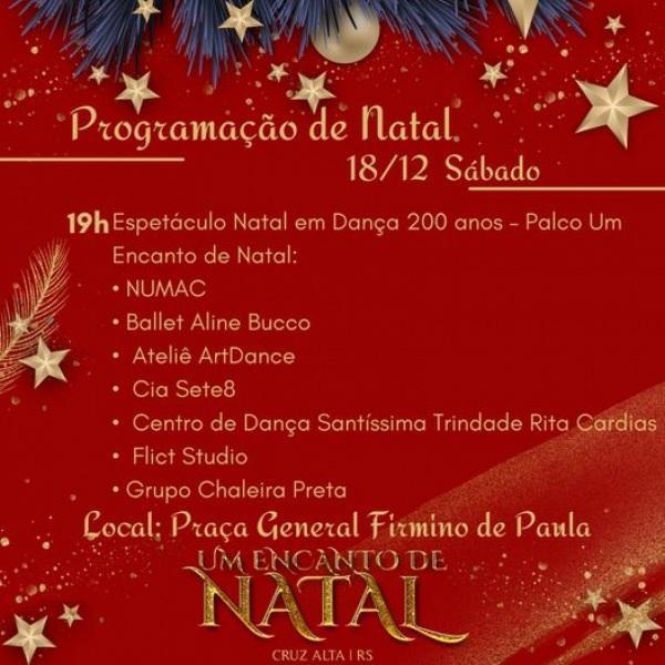 Confira a programação de Um Encanto de Natal para este sábado