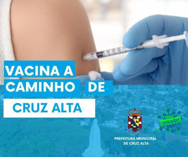 Inicia amanhã a vacinação contra o Covid-19 em Cruz Alta