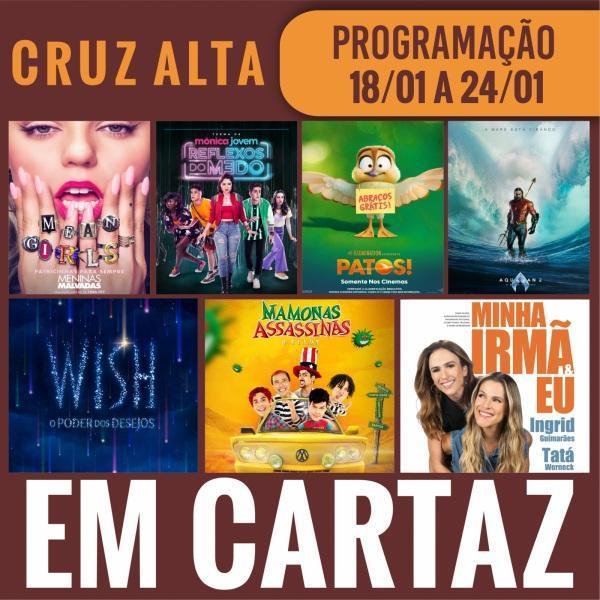 CINEMA: Confira os filmes em Cartaz neste sábado em Cruz Alta