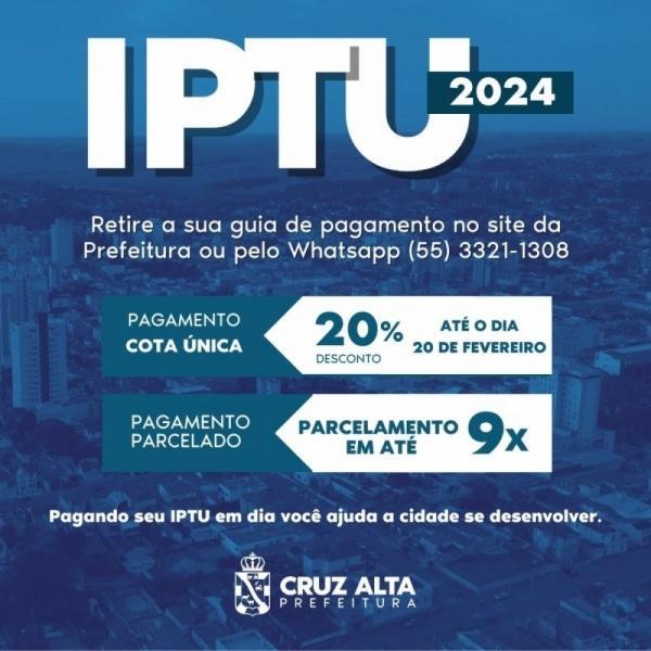 Hoje é o último dia para pagar o IPTU em cota única com 20% de desconto