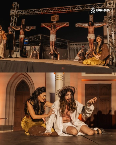 Paixão de Cristo emociona e encanta na Sexta-Feira Santa