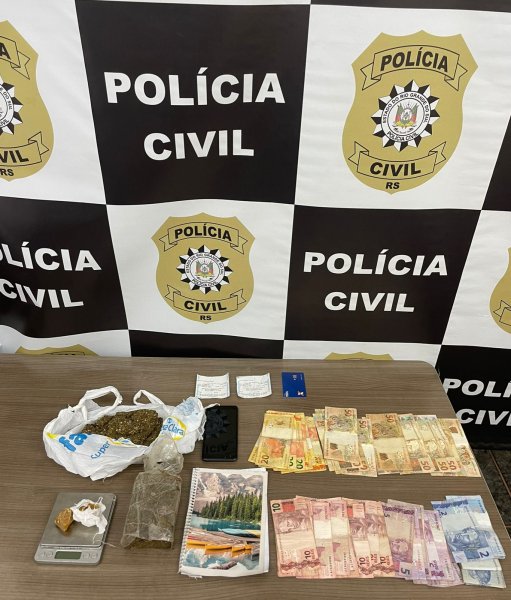 EM SELBACH> Polícia Civil prende indivíduo por tráfico de drogas