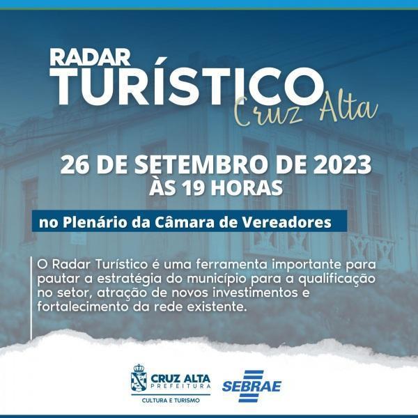 Radar Turístico será apresentado na próxima terça-feira