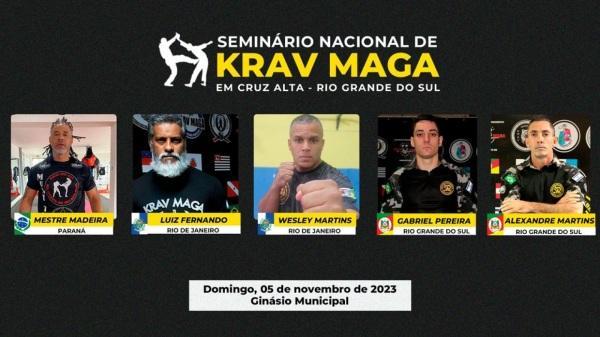 Cruz Alta sediará Seminário Nacional de Krav Maga no dia 5 de novembro