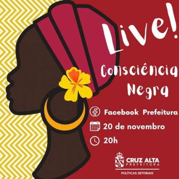 Prefeitura fará live para marcar o Dia da Consciência Negra neste sábado
