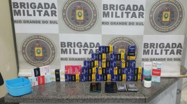 Homem é preso com maconha e medicamentos controlados em Ijuí