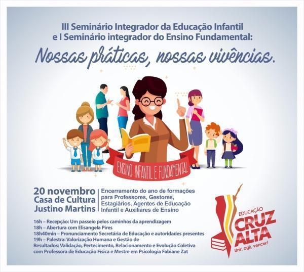 Professores da Rede Municipal encerram ano de formações com grande Seminário