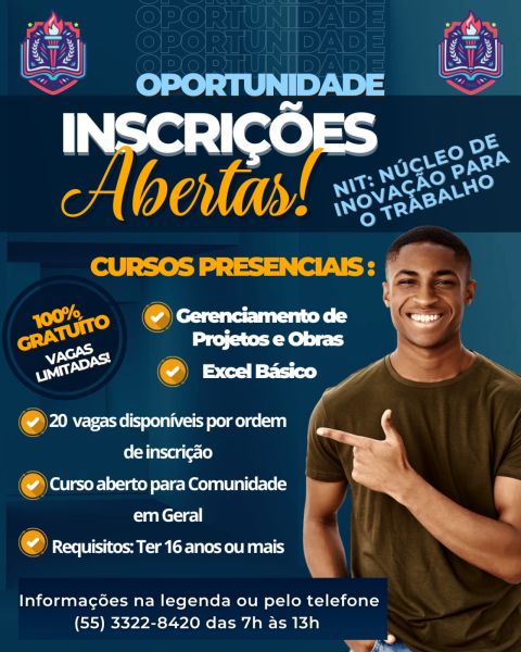 Instituto Annes Dias abre inscrições para cursos presenciais do NIT 2026