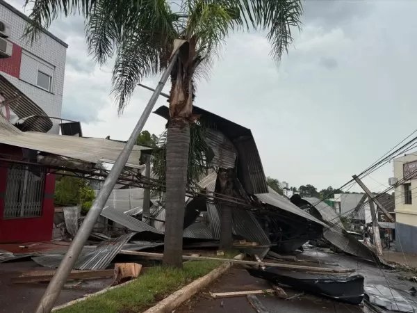 VENDAVAL> Palmeira das Missões enfrenta impactos severos após temporal