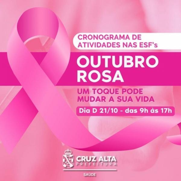 Dia D do Outubro Rosa: unidades de saúde estarão abertas neste sábado