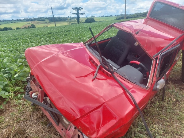 Capotamento na ERS-342 Deixa Condutor Ferido em Cruz Alta