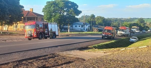 BR 158: Saída de pista é registrada no domingo em Cruz Alta ; ninguém ferido