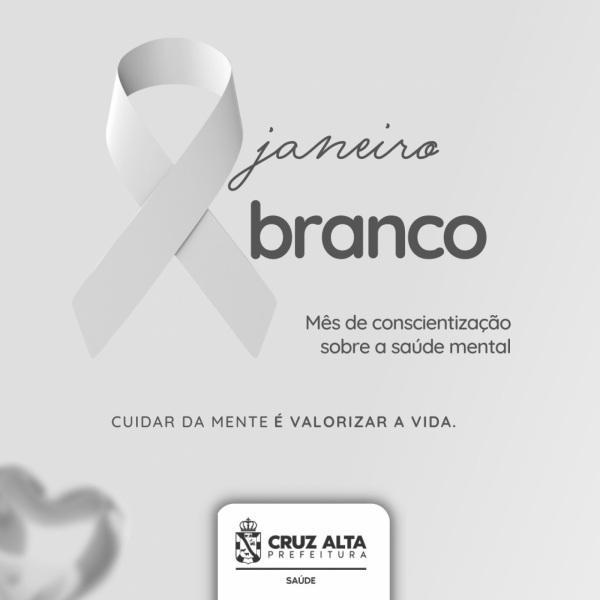 JANEIRO BRANCO: Na terça a roda de conversa será na ESF Centro