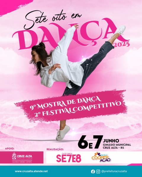 Vem aí a 9ª Mostra de Dança 2025 e o 2º Festival Competitivo Sete8 em Dança 