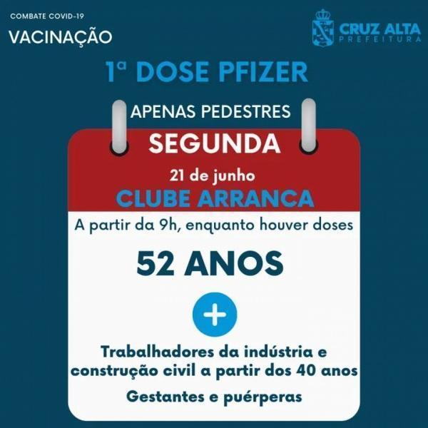 Vacinação contra a Covid-19 retorna nesta segunda-feira