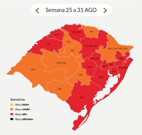 Cruz Alta retorna a bandeira laranja no Distanciamento Controlado