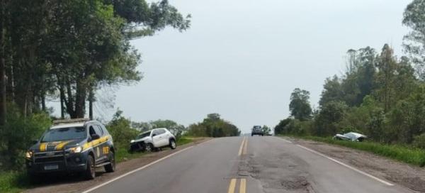 PRF atende acidente grave na BR-158 em Júlio de Castilhos na manhã da quinta
