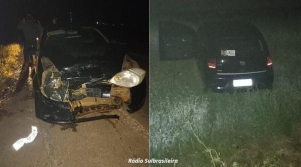 Acidente de trânsito na BR-158 em Condor na noite da terça-feira dia 20