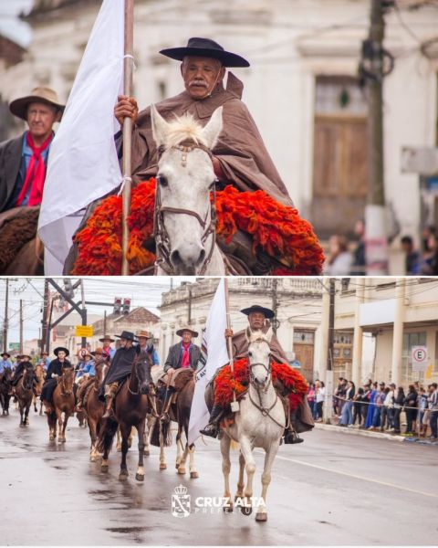 20 DE SETEMBRO>Desfile Farroupilha reúne mais de 500 cavalarianos em Cruz Alta